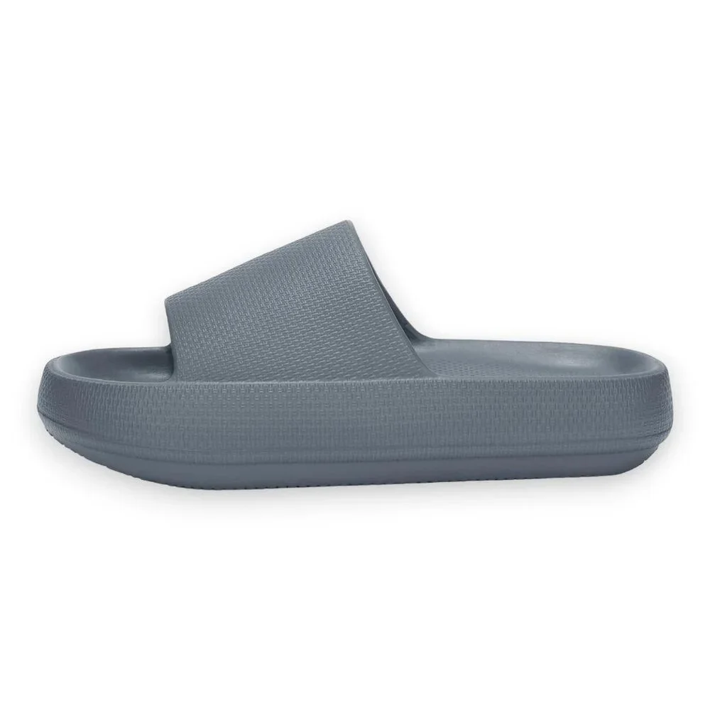 Dirk Unisex‎ Slides In Grey - Size W6/M4